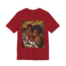 Black Women Nail Salon T-Shirt - Afrocentric Beauty Shop Graphic Tee - Black Girl Self Care Shirt - Color Red