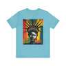 African American Statue of Liberty in turquoise.