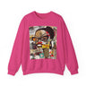 Boss Babe sweatshirt featuring an abstract cartoon Black girl named Markeisha in bold graffiti style, celebrating confidence, melanin, and empowerment.