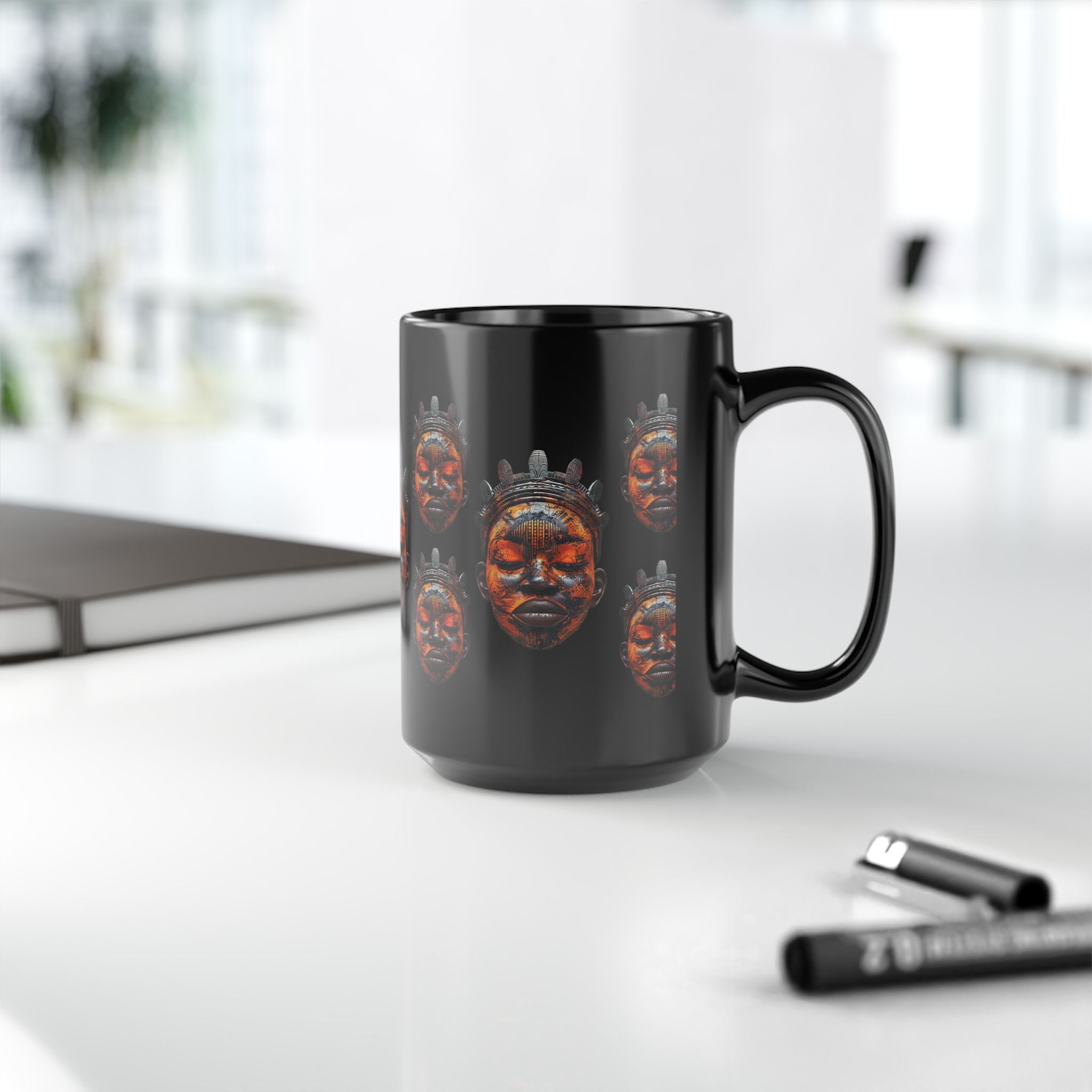 African Tribal Mask Coffee Mug 