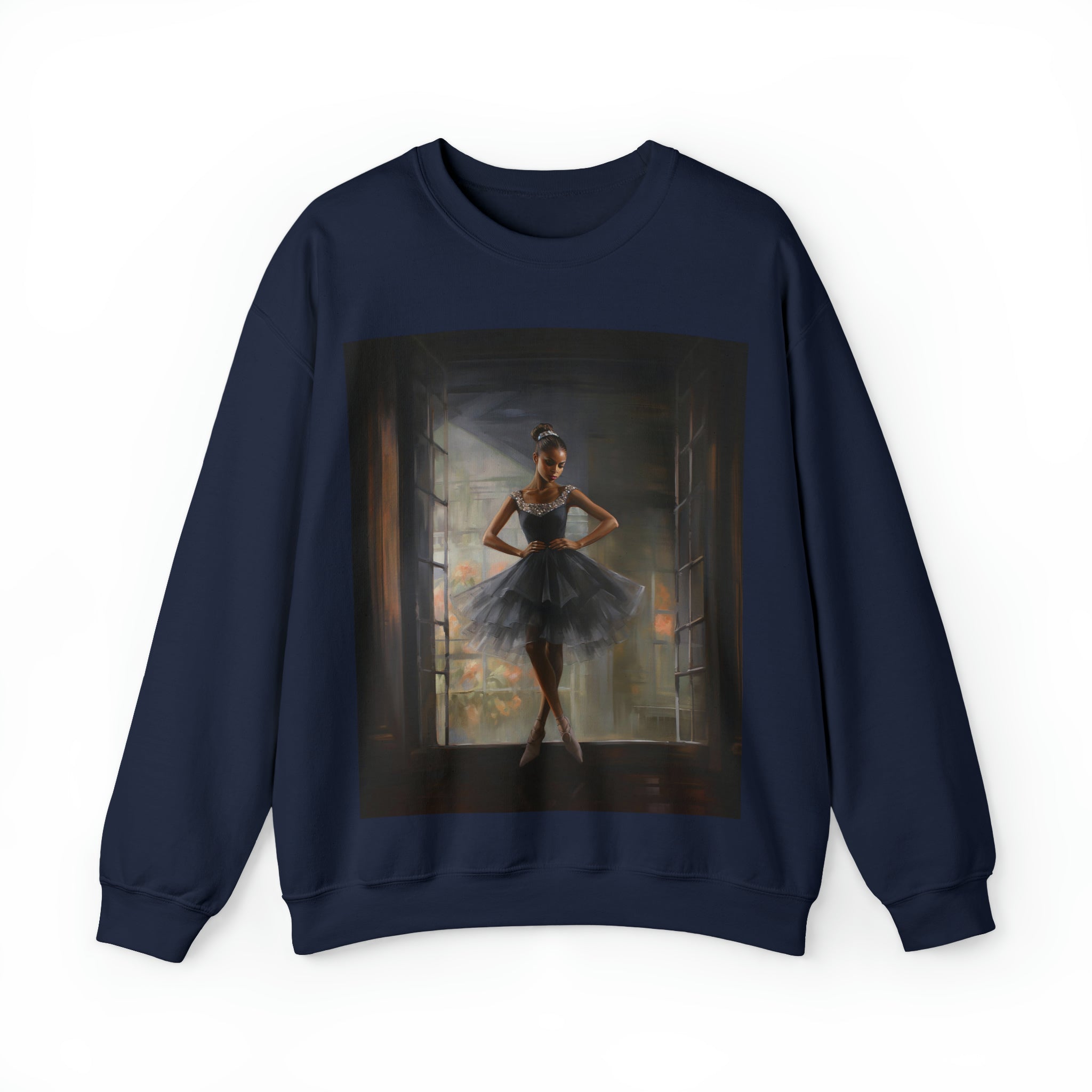 Black Ballerina Sweatshirt in navy.