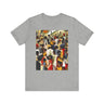 Juneteenth Celebration Tee Shirt featuring an Afrocentric design of Black people enjoying an outdoor picnic and family reunion. Adult unisex top honoring African American heritage, freedom, and cultural pride.