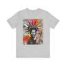 Black Woman Statue of Liberty Tee in athletic grey - Style 17
