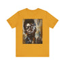 James Baldwin Tee Shirt featuring African American civil rights activist, bold Afrocentric streetwear design, unisex Black culture fashion top.