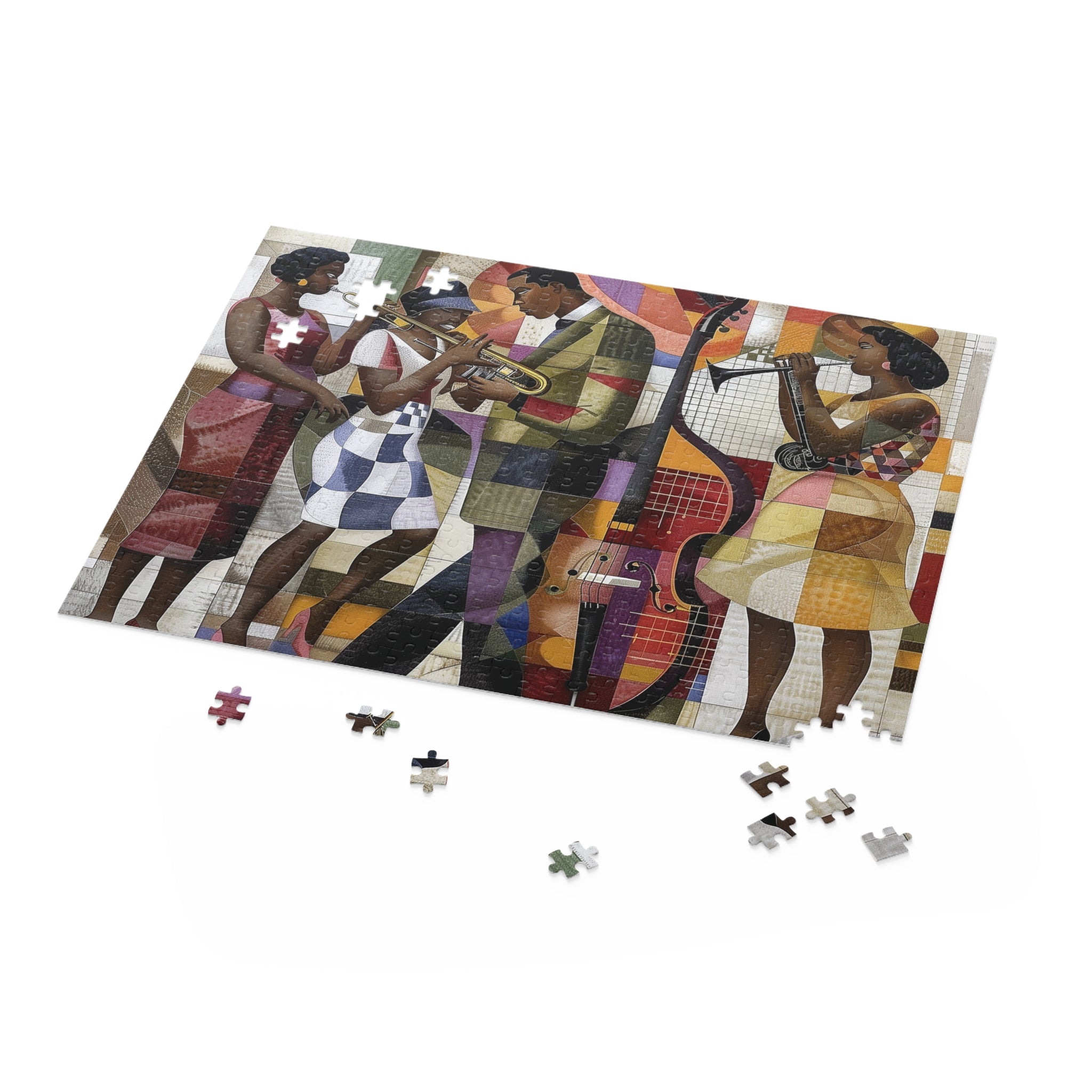 Afrocentric Jazz Musicians Puzzle Harlem Renaissance - Style 05