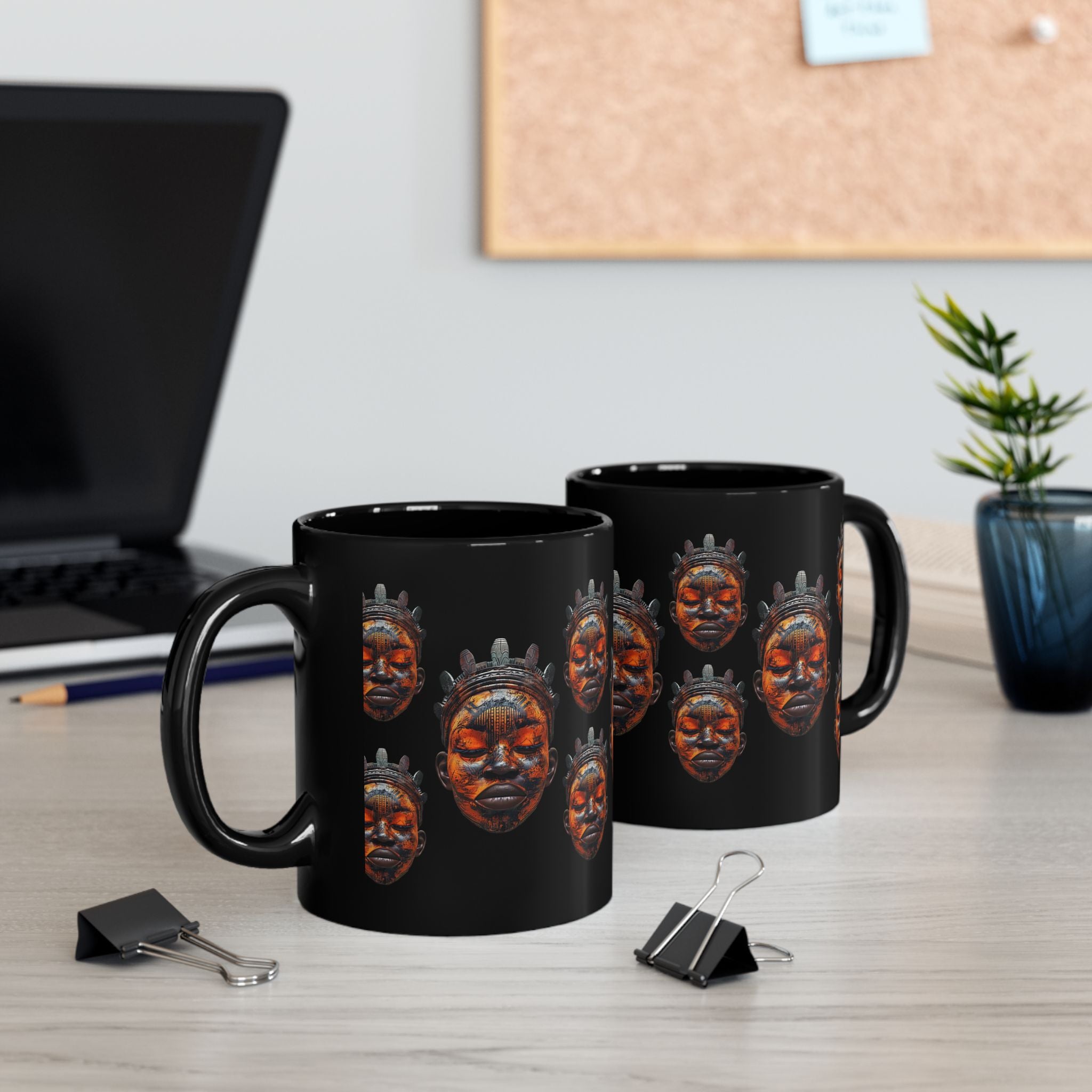 African Tribal Mask Coffee Mug 