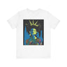 Black Woman Art Statue of Liberty Tee in white - Style 12