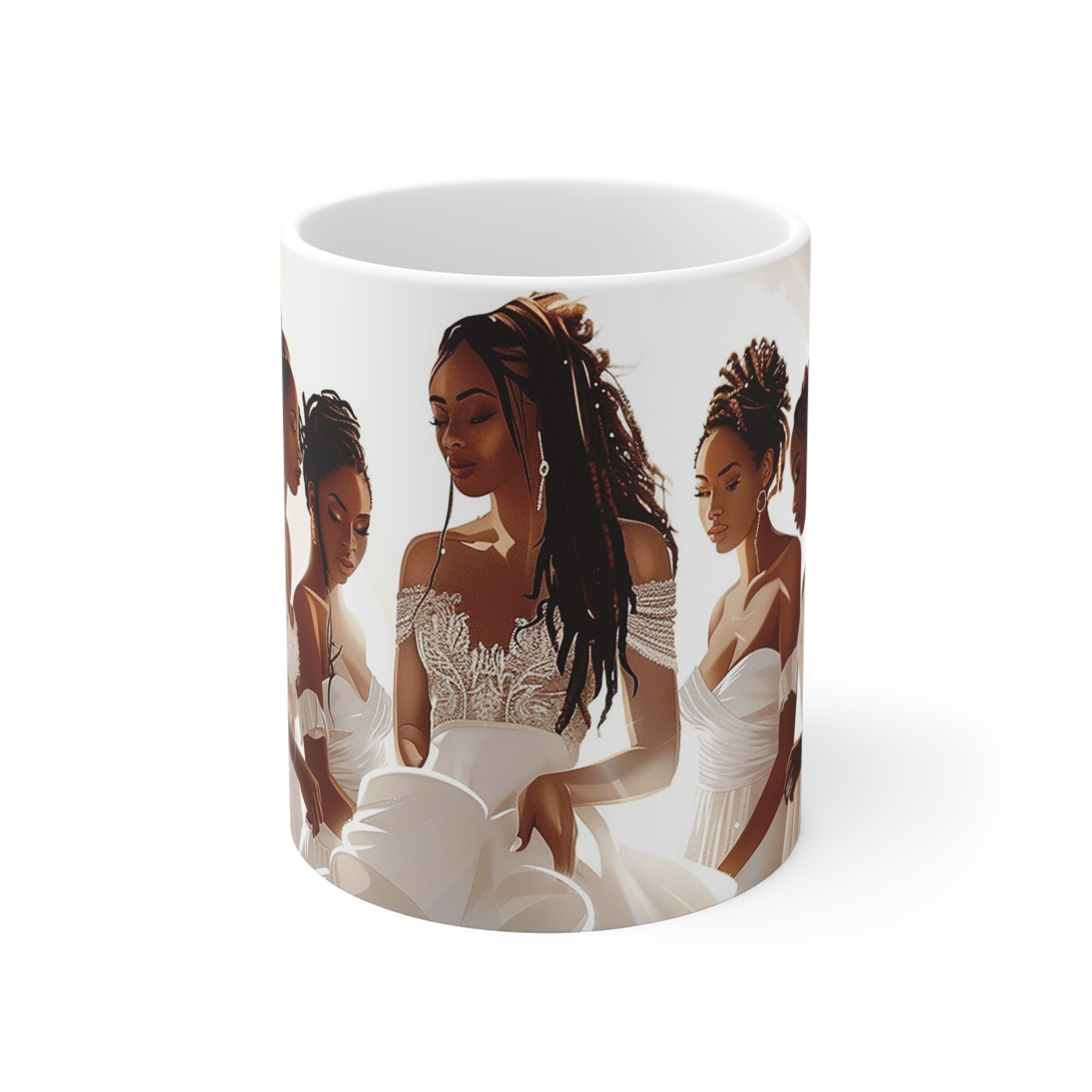 Black Brides and Bridesmaids Mug