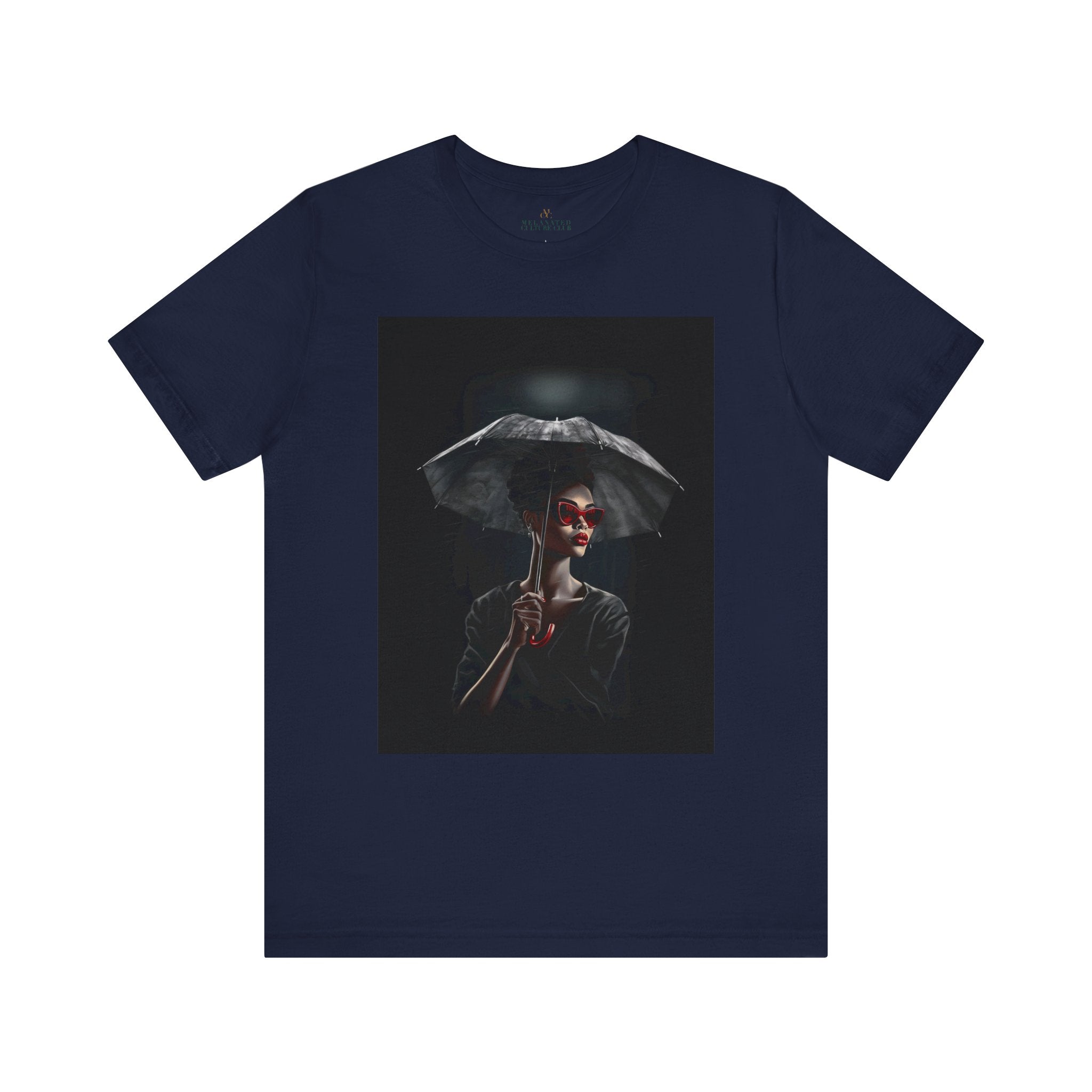 Black Woman Tee in navy.