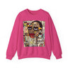 Boss Babe sweatshirt featuring an abstract cartoon Black girl named Keisha in bold graffiti style, celebrating confidence, melanin, and empowerment.