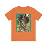 Abstract Black Woman Statue of Liberty Tee  in orange - Style 14