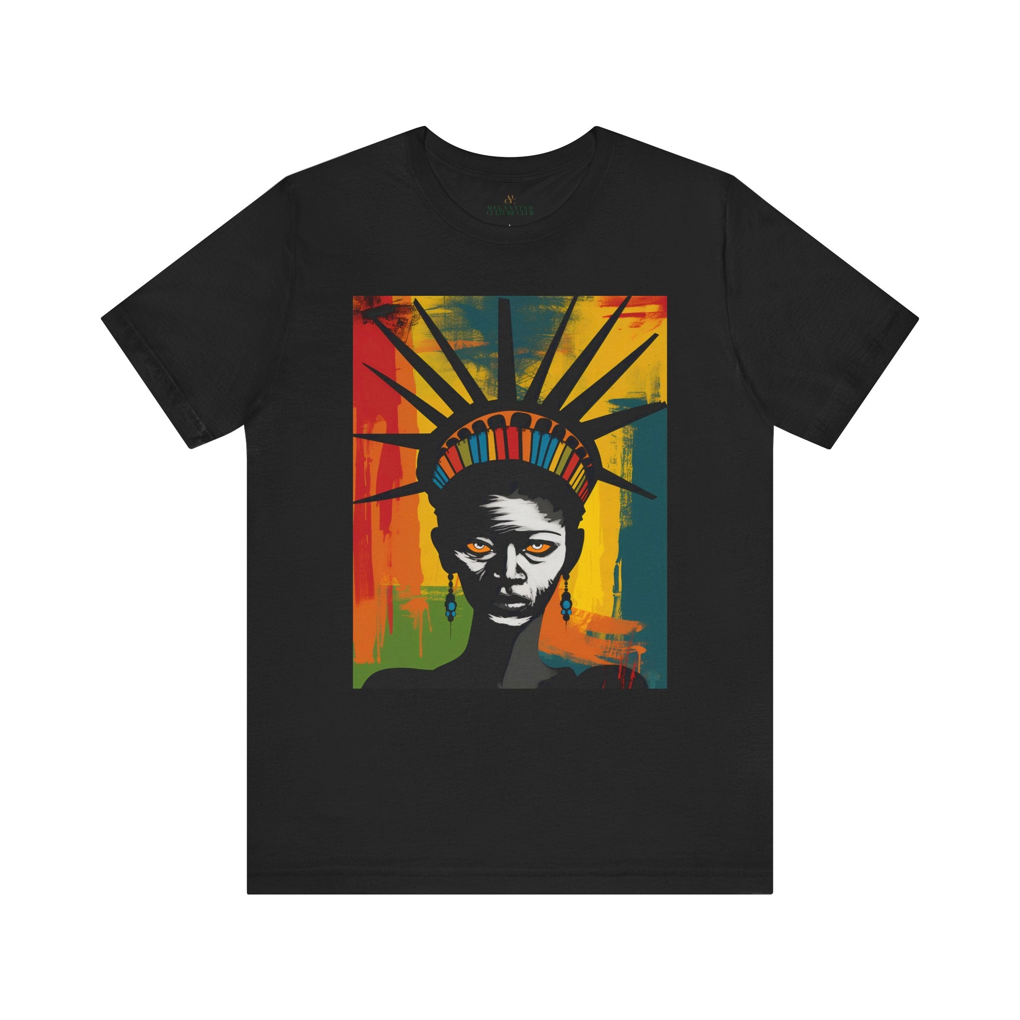 African American Statue of Liberty in black.