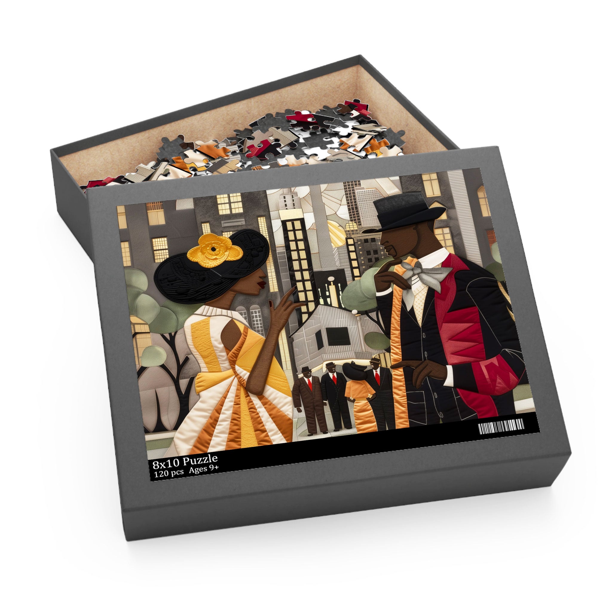 Ladies and Gents of Harlem Renaissance Jigsaw Puzzle - Style 01