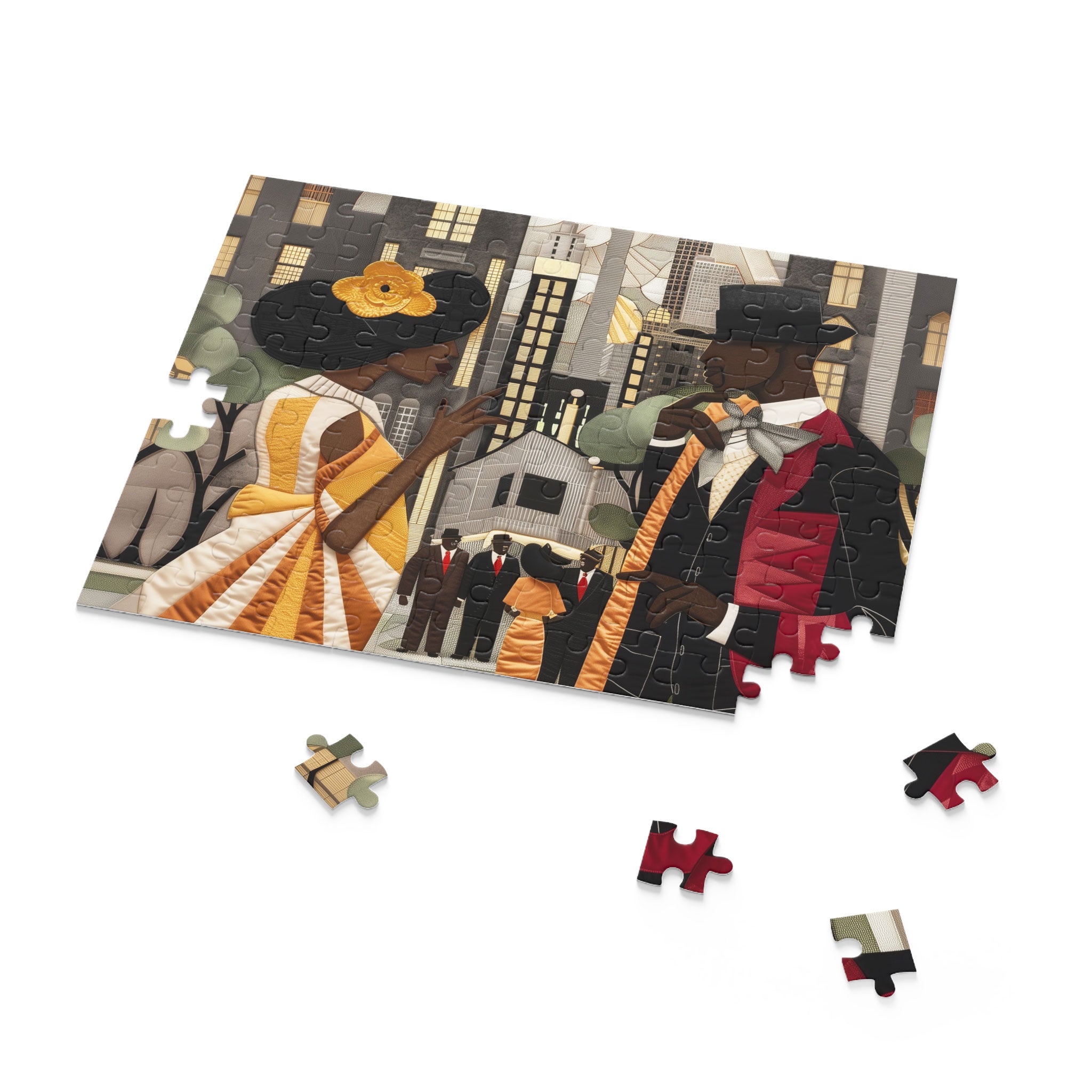 Ladies and Gents of Harlem Renaissance Jigsaw Puzzle - Style 01