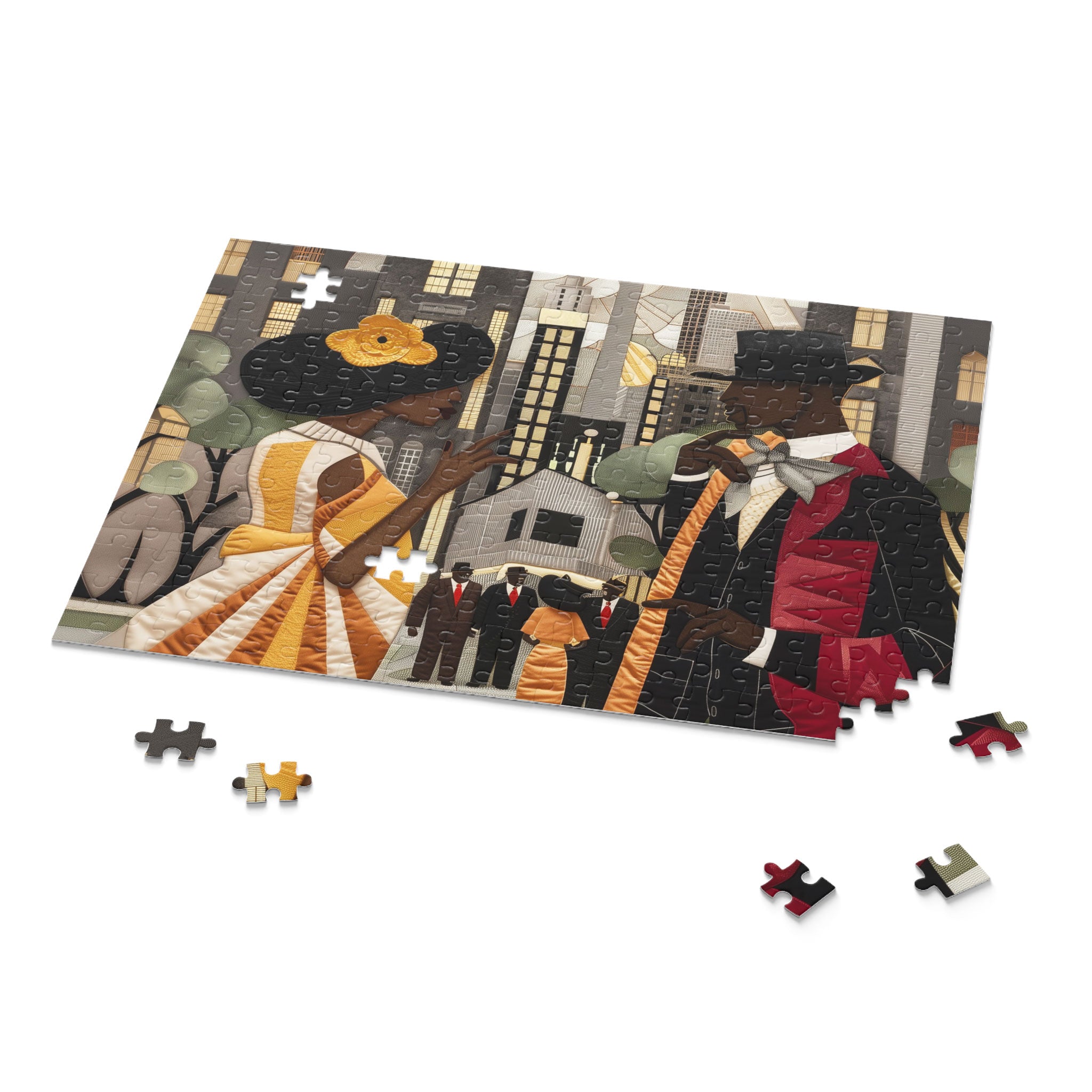 Ladies and Gents of Harlem Renaissance Jigsaw Puzzle - Style 01