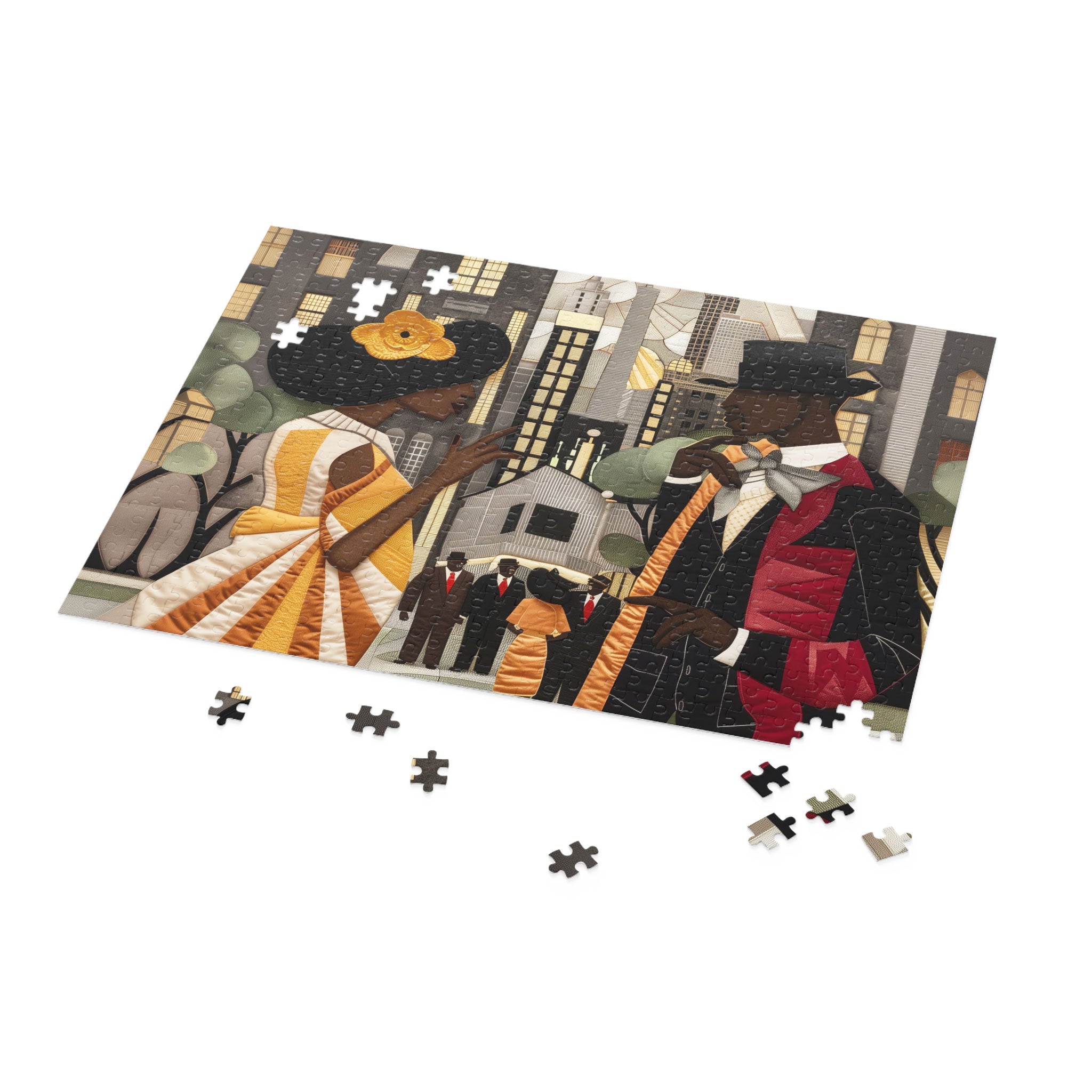 Ladies and Gents of Harlem Renaissance Jigsaw Puzzle - Style 01