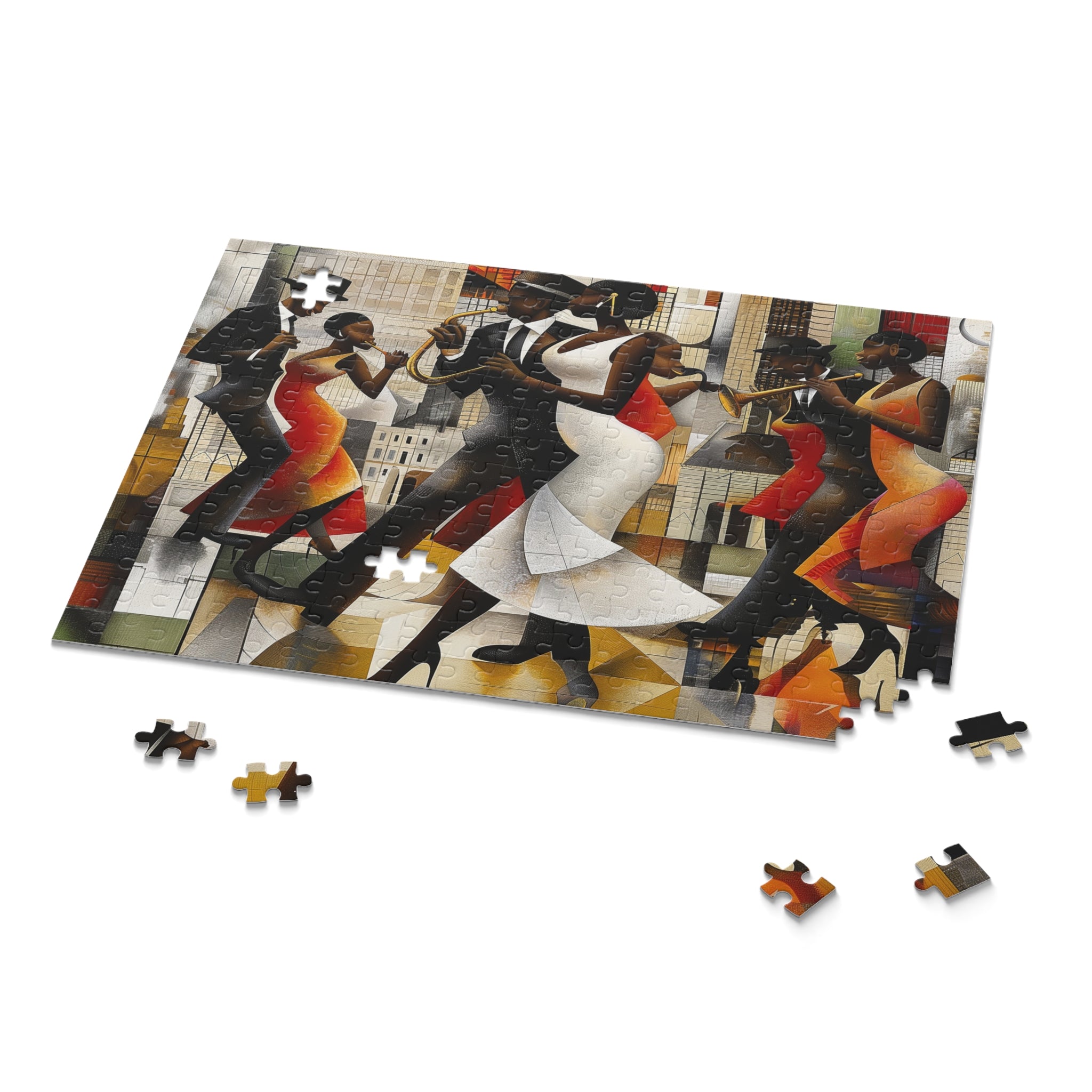 Harlem Renaissance Jazz Musicians Dancers Puzzle - Style 08