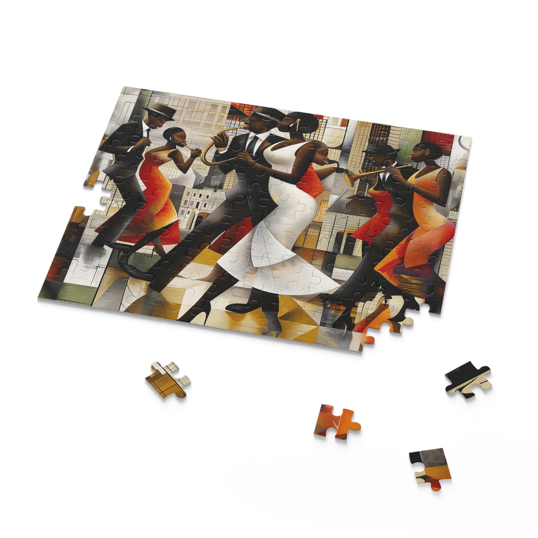 Harlem Renaissance Jazz Musicians Dancers Puzzle - Style 08