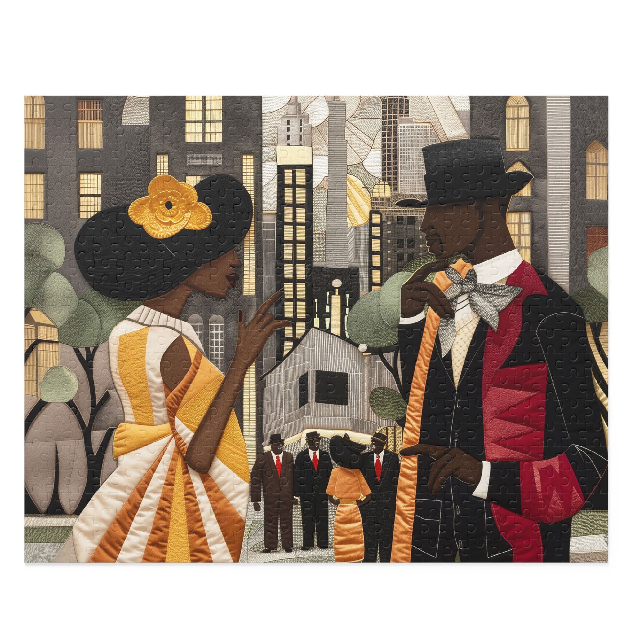 Ladies and Gents of Harlem Renaissance Jigsaw Puzzle - Style 01