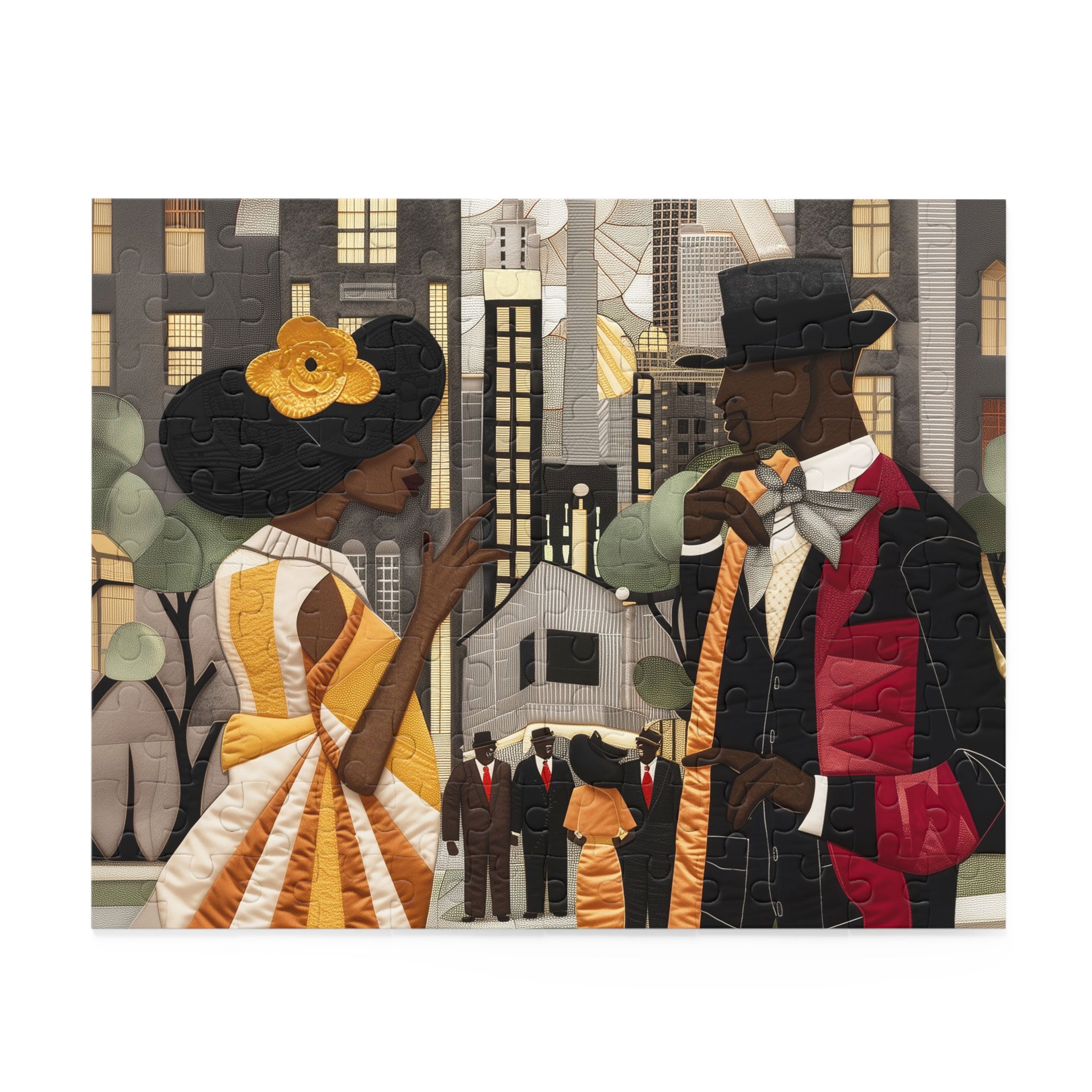 Ladies and Gents of Harlem Renaissance Jigsaw Puzzle - Style 01