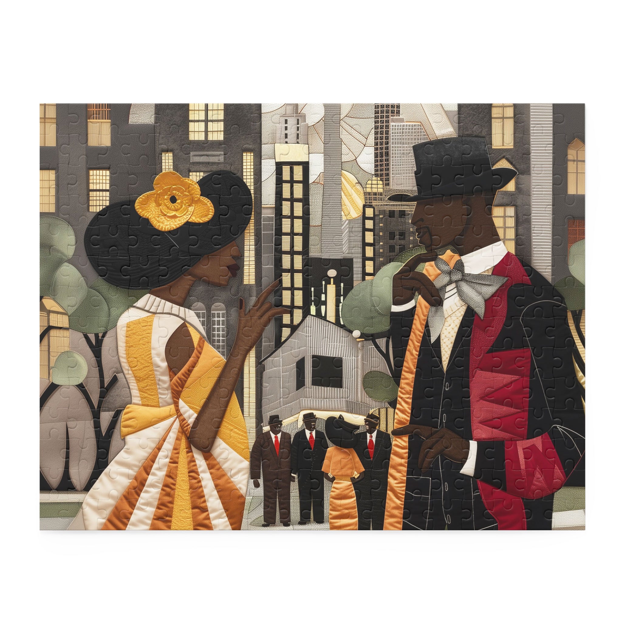 Ladies and Gents of Harlem Renaissance Jigsaw Puzzle - Style 01