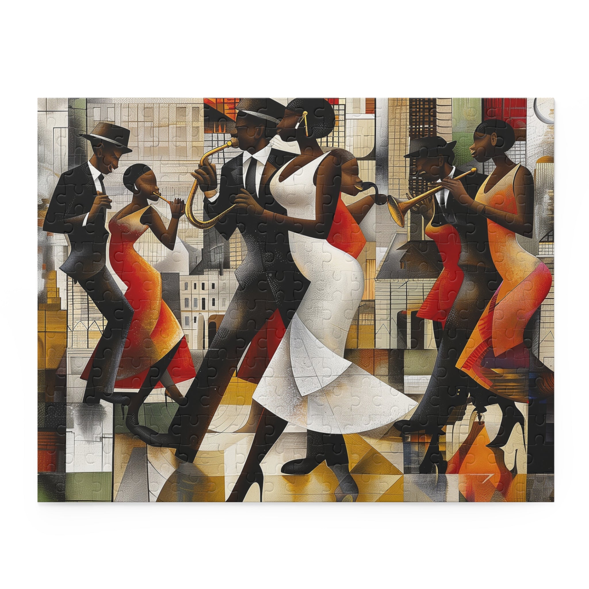 Harlem Renaissance Jazz Musicians Dancers Puzzle - Style 08