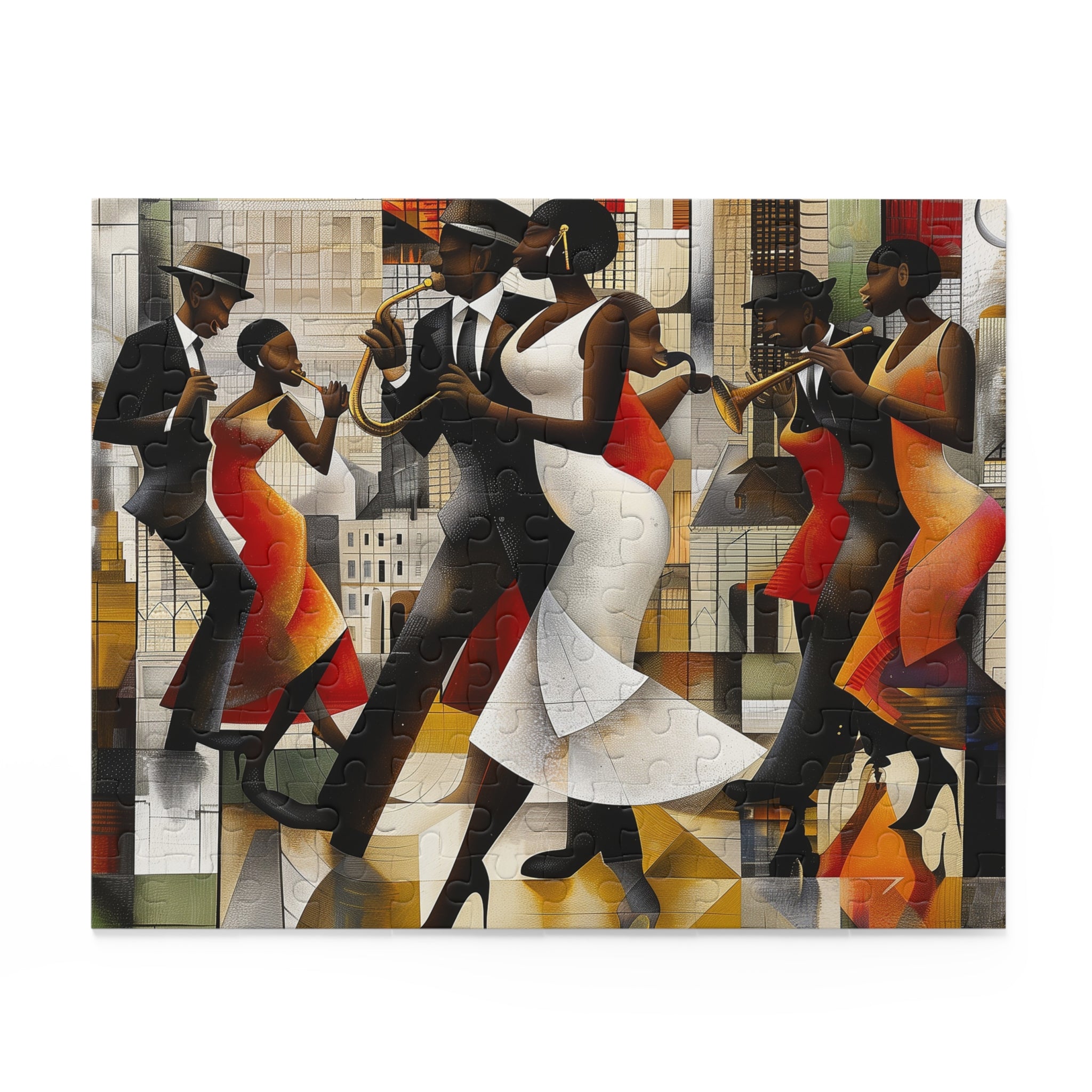 Harlem Renaissance Jazz Musicians Dancers Puzzle - Style 08