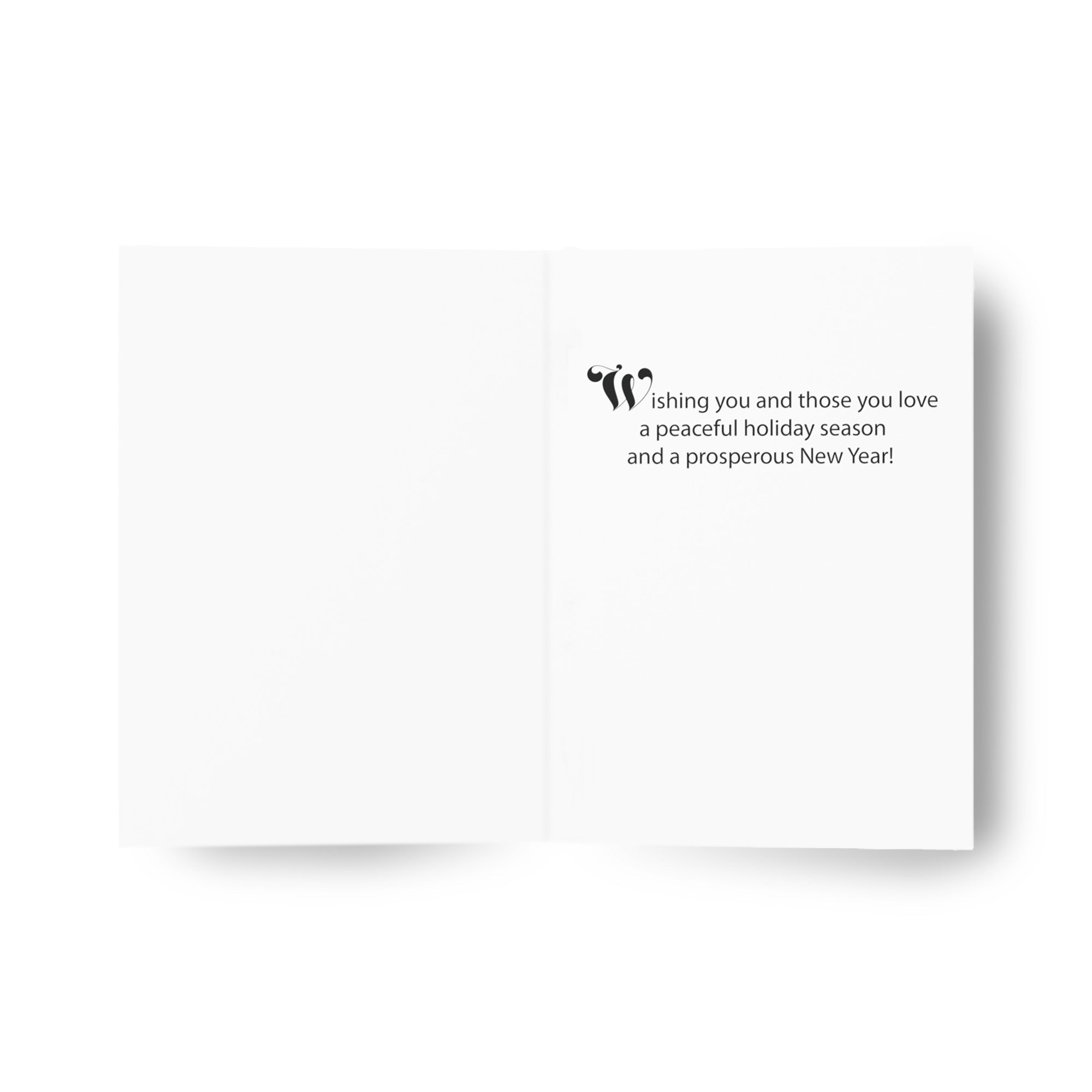 African American Christmas Card - inside holiday message