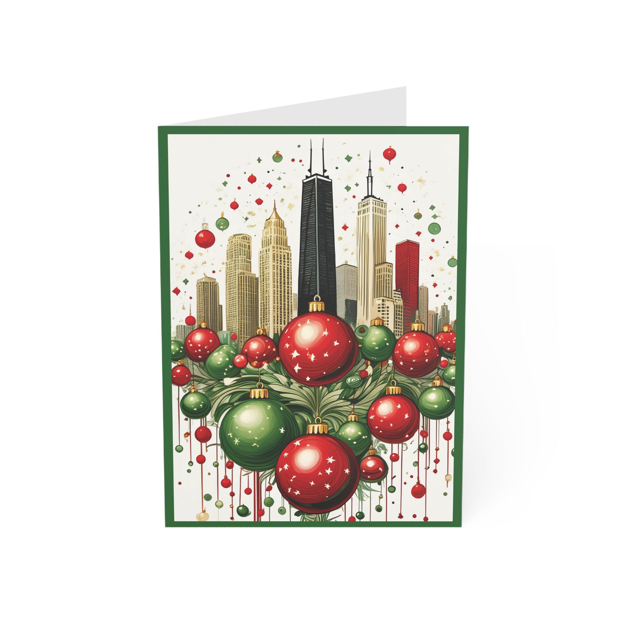 Christmas Cards of Chicago Skyline