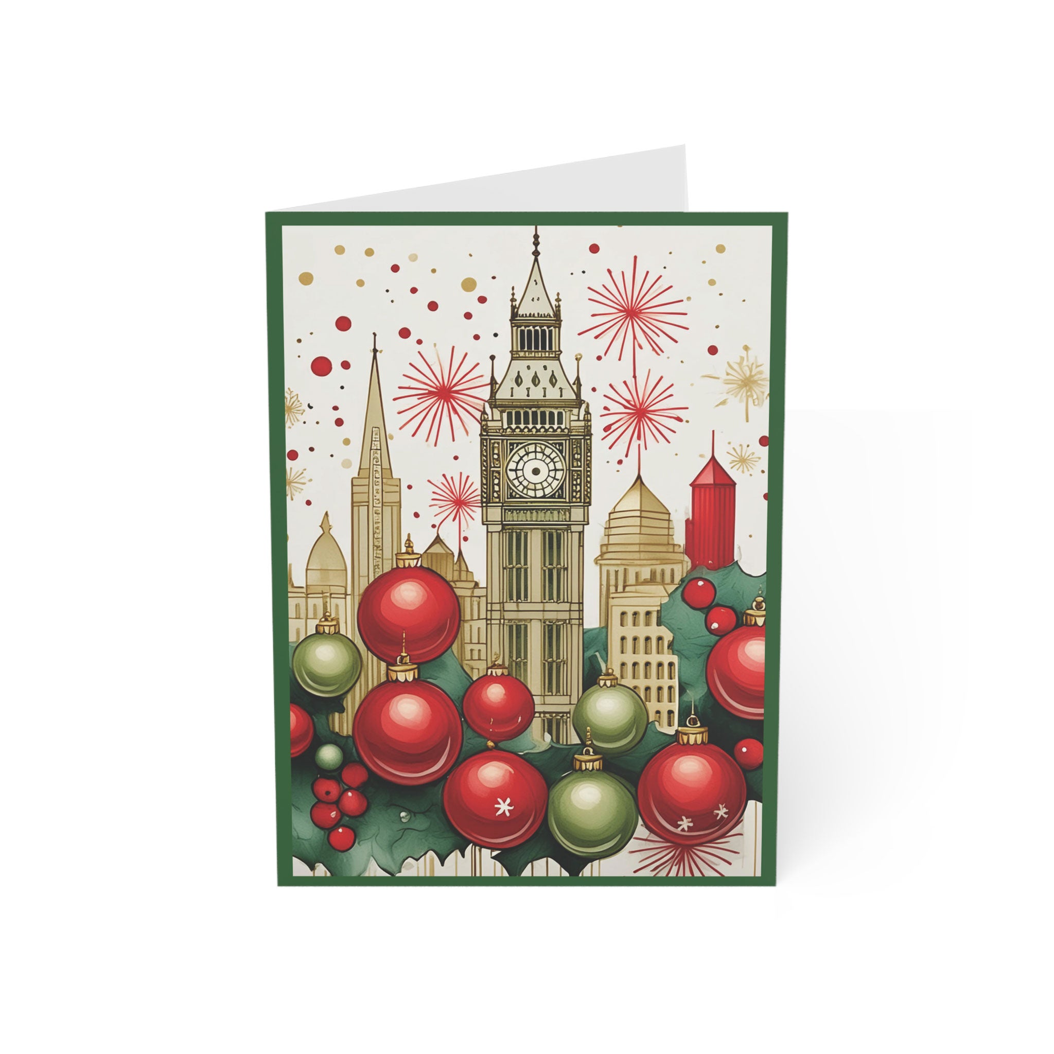 Christmas Cards of London Skyline - Style 10