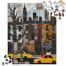 Harlem Yellow Cabs Jigsaw Puzzle Afrocentric Abstract Collage of Harlem Street Life Scenic - New York City Puzzle.