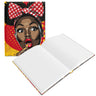 Black Girl Shocked Journal with a pop art comic book style illustration, featuring a surprised Black woman. Afrocentric notebook for sketching, writing, or journaling. Blank Pages