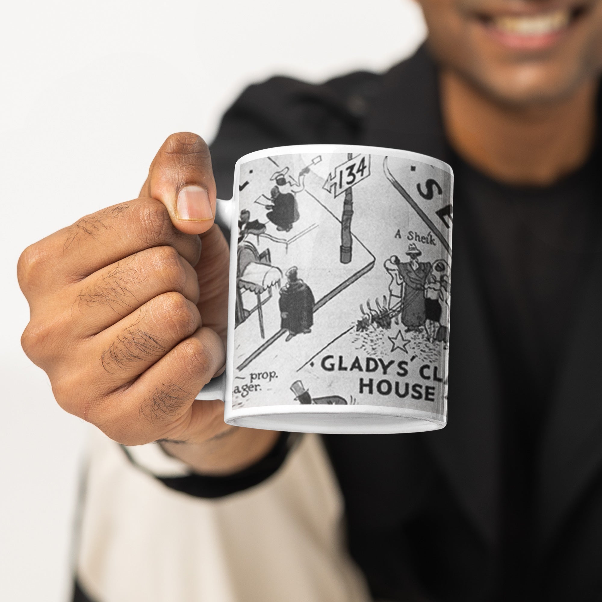 Nightclubs of Harlem Map Coffee Mug - Style 02