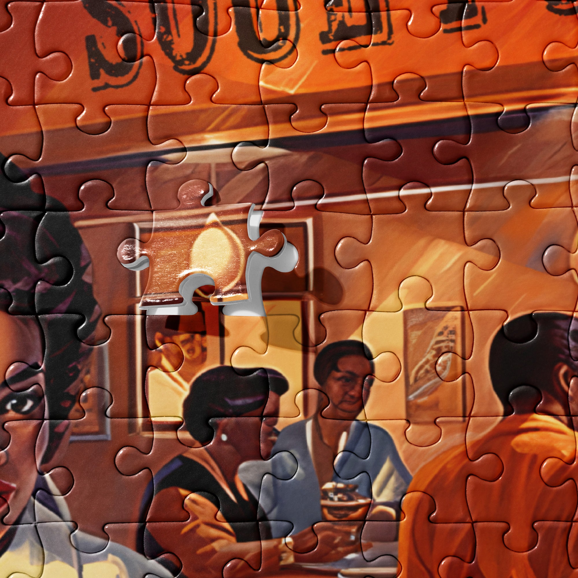 Sweet Joys Soul Food Diner Jigsaw Puzzle Retro 50s Diner