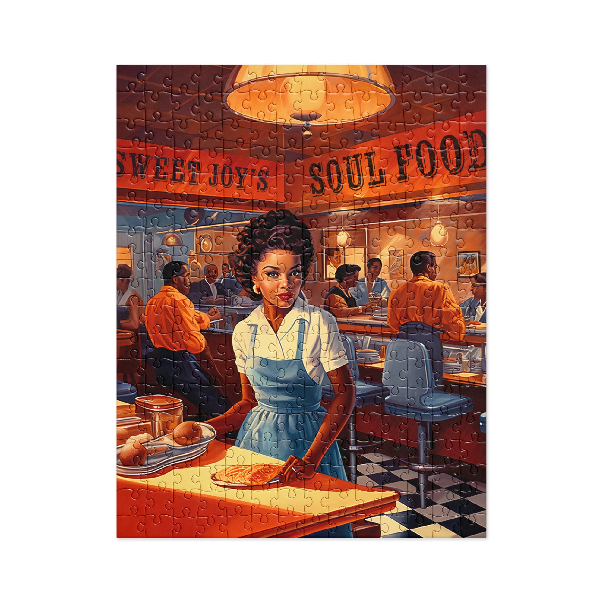 Sweet Joys Soul Food Diner Jigsaw Puzzle Retro 50s Diner