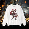 Celebrate the holidays in style with this Black Santa Sweatshirt featuring a sexy, muscular African American Santa Claus. A bold Brown Santa Christmas Sweater with Afrocentric flair—perfect for Ugly Christmas Sweater parties and holiday fun.