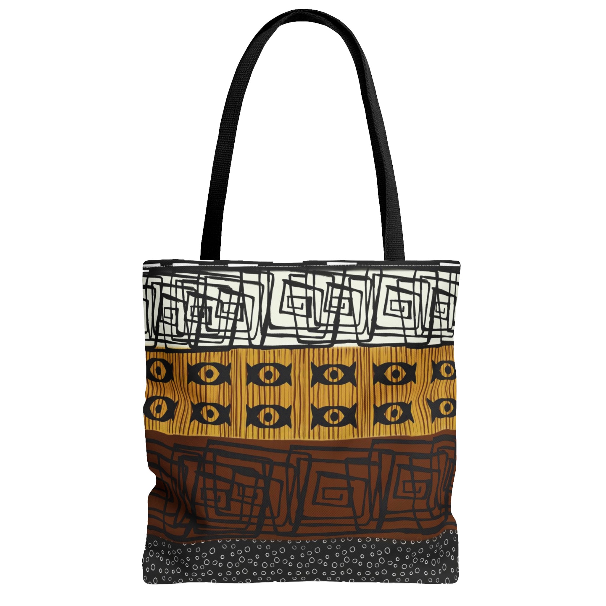 African Print Tote Bag front view